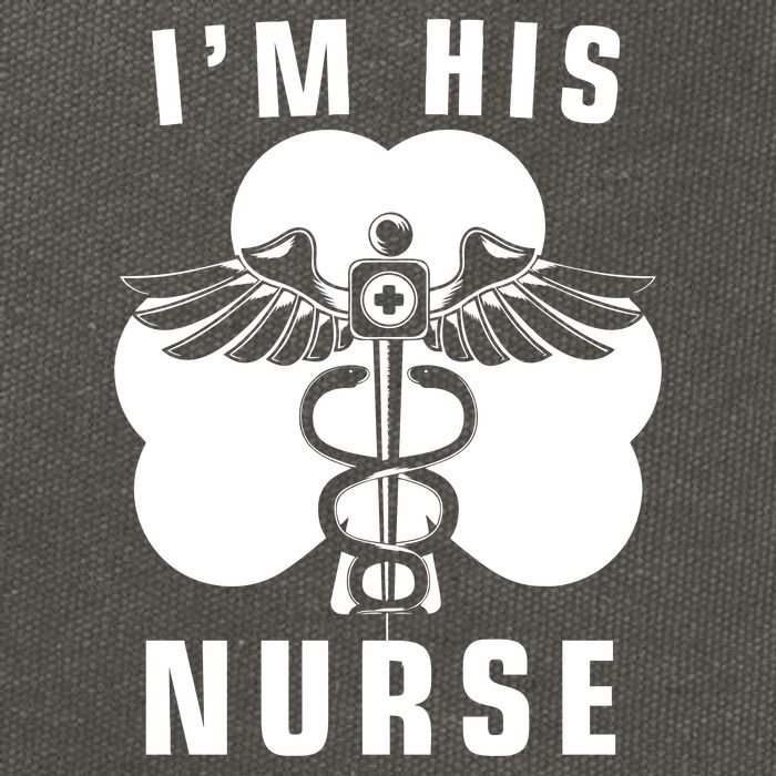 I'm His Nurse Funny St. Patrick's Day Cotton Canvas Backpack