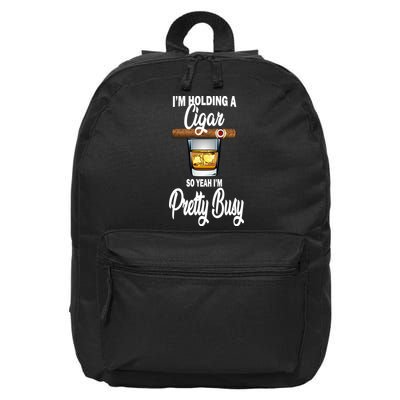 I'm Holding A So Yeah I'm Pretty Busy  16 in Basic Backpack