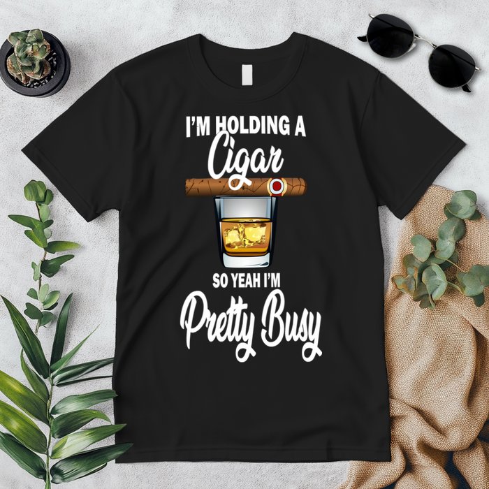 I'm Holding A So Yeah I'm Pretty Busy  Premium T-Shirt