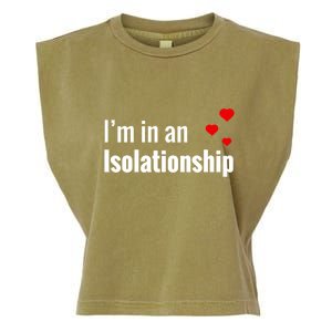 I'm In An Isolationship Garment-Dyed Women's Muscle Tee