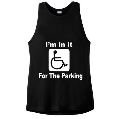 I'm In It For The Parking Ladies PosiCharge Tri-Blend Wicking Tank