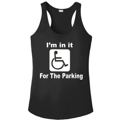 I'm In It For The Parking Ladies PosiCharge Competitor Racerback Tank