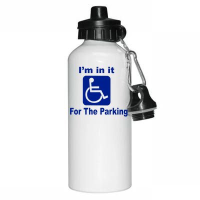 I'm In It For The Parking Aluminum Water Bottle