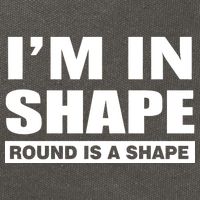 I'm In Shape Round Is A Shape Cotton Canvas Backpack