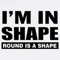 I'm In Shape Round Is A Shape Garment-Dyed Sweatshirt
