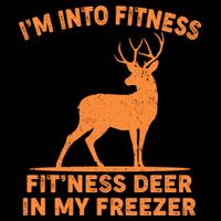 I'm Into Fitness Fit'Ness Deer In My Freezer Wool Snapback Cap