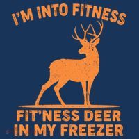 I'm Into Fitness Fit'Ness Deer In My Freezer Baby Bodysuit