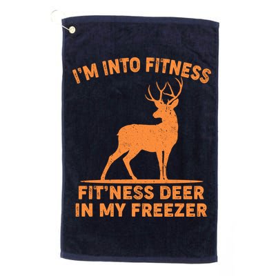 I'm Into Fitness Fit'Ness Deer In My Freezer Golf Towel