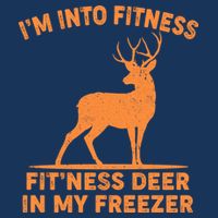I'm Into Fitness Fit'Ness Deer In My Freezer Golf Towel