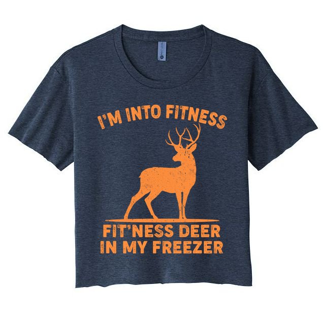 I'm Into Fitness Fit'Ness Deer In My Freezer Crop Top