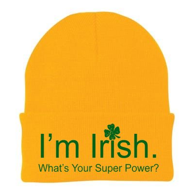 I'm Irish What's Your Superpower? Knit Cap Winter Beanie