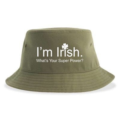 I'm Irish What's Your Superpower? Sustainable Bucket Hat