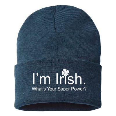 I'm Irish What's Your Superpower? Sustainable Knit Beanie