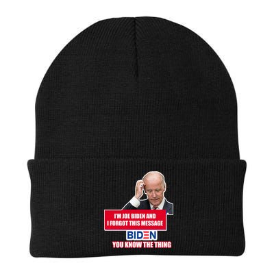 I'm Joe Biden I Forgot This Message Biden You Know The Thing Funny Beanie