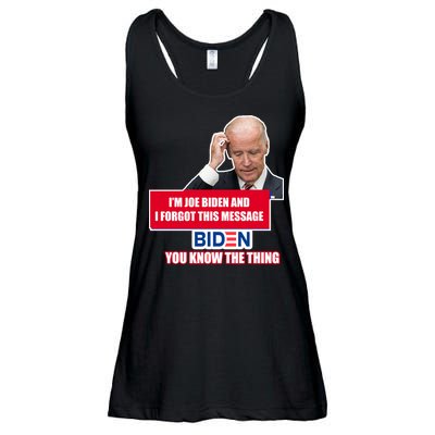 I'm Joe Biden I Forgot This Message Biden You Know The Thing Funny Ladies Essential Flowy Tank