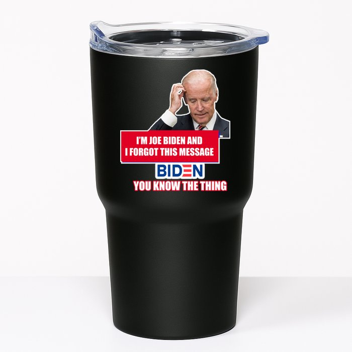 I'm Joe Biden I Forgot This Message Biden You Know The Thing Funny Tumbler