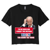 I'm Joe Biden I Forgot This Message Biden You Know The Thing Funny Crop Top