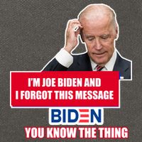 I'm Joe Biden I Forgot This Message Biden You Know The Thing Funny Cotton Canvas Backpack