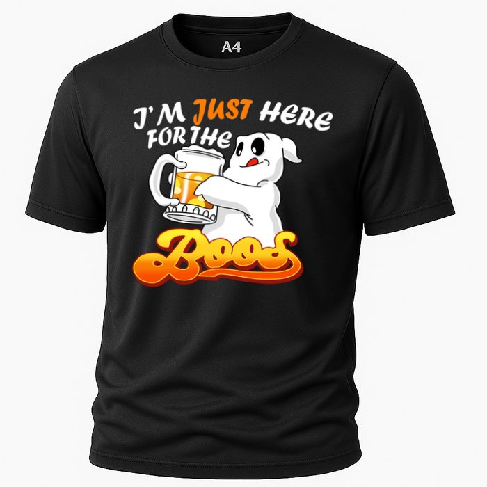 I'm Just Here For the Boos Fun Halloween Cooling Performance Crew T-Shirt
