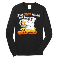 I'm Just Here For the Boos Fun Halloween Long Sleeve Shirt