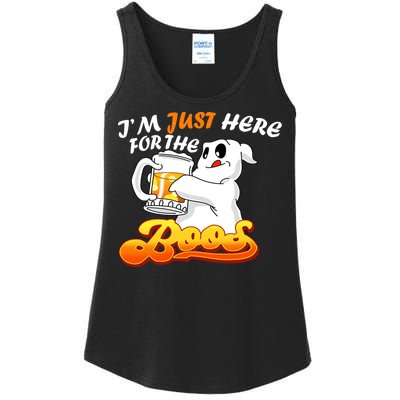 I'm Just Here For the Boos Fun Halloween Ladies Essential Tank