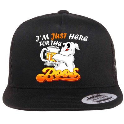 I'm Just Here For the Boos Fun Halloween Flatbill Hat