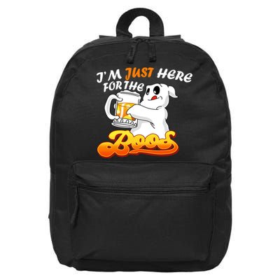 I'm Just Here For the Boos Fun Halloween 16 in Basic Backpack