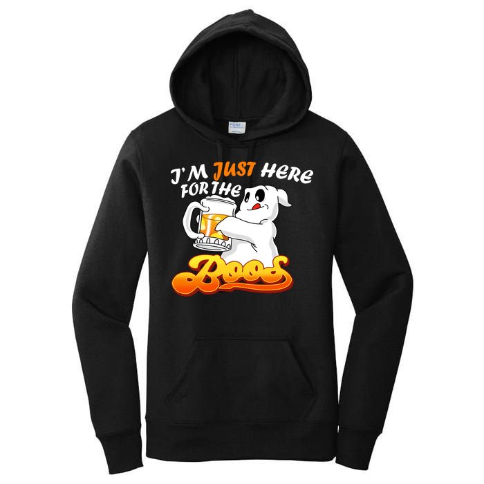 I'm Just Here For the Boos Fun Halloween Women's Pullover Hoodie