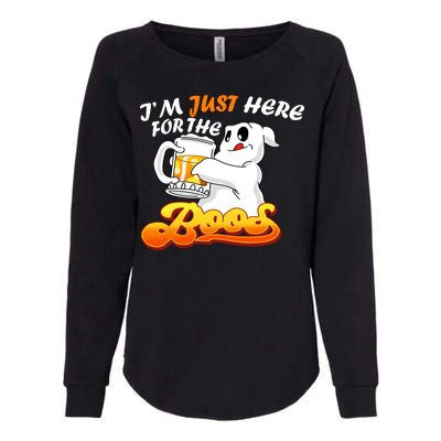 I'm Just Here For the Boos Fun Halloween Womens California Wash Sweatshirt