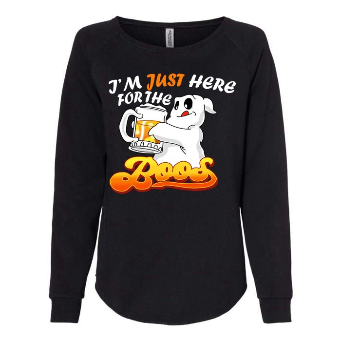 I'm Just Here For the Boos Fun Halloween Womens California Wash Sweatshirt