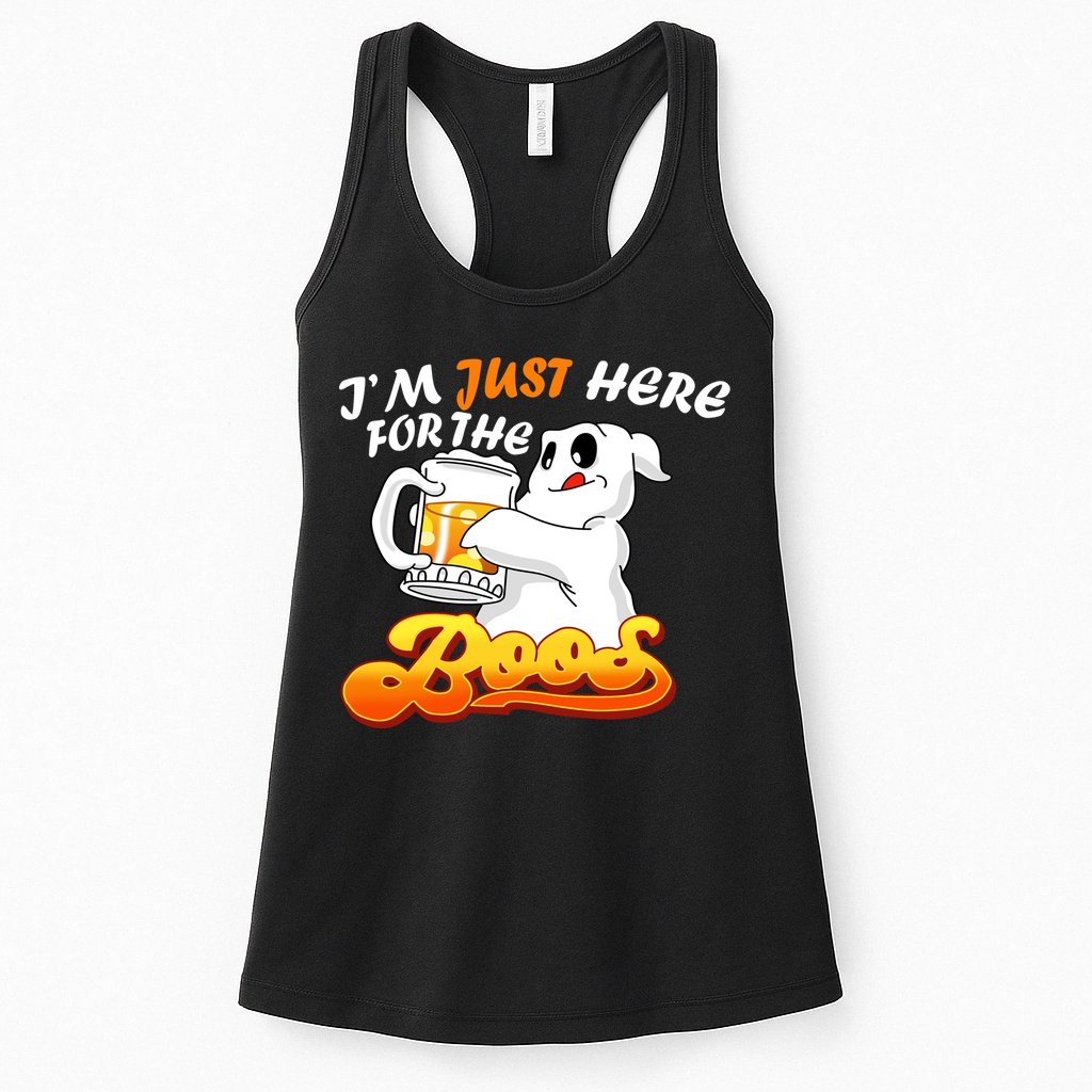 I'm Just Here For the Boos Fun Halloween Womens Tank Top