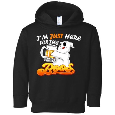 I'm Just Here For the Boos Fun Halloween Toddler Hoodie