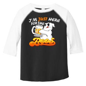 I'm Just Here For the Boos Fun Halloween Toddler Fine Jersey T-Shirt