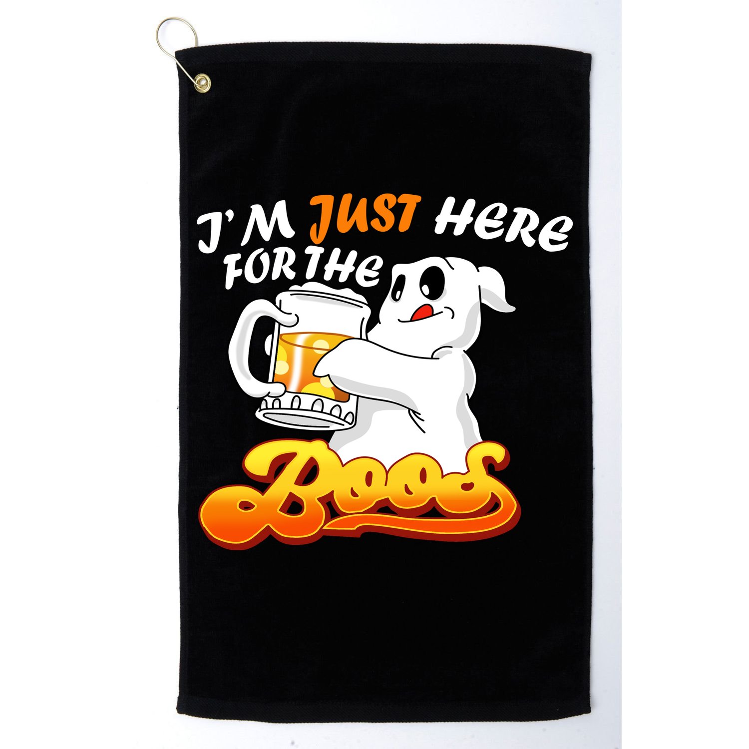 I'm Just Here For the Boos Fun Halloween Golf Towel