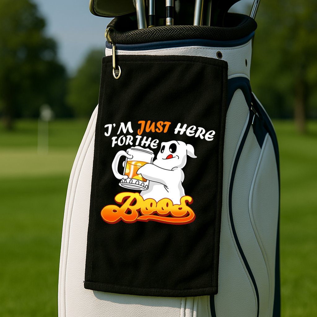 I'm Just Here For the Boos Fun Halloween Golf Towel