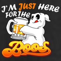 I'm Just Here For the Boos Fun Halloween Golf Towel