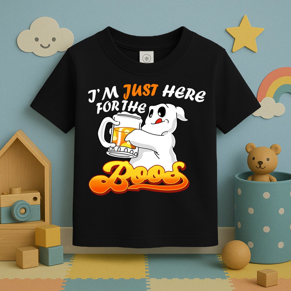 I'm Just Here For the Boos Fun Halloween Toddler T-Shirt