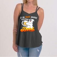 I'm Just Here For the Boos Fun Halloween Women's Strappy Tank