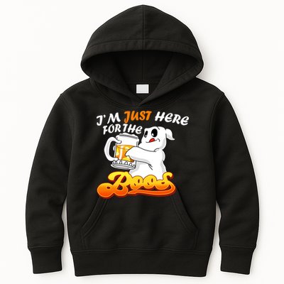 I'm Just Here For the Boos Fun Halloween Kids Hoodie