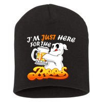 I'm Just Here For the Boos Fun Halloween Short Acrylic Beanie