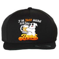 I'm Just Here For the Boos Fun Halloween Wool Snapback Cap