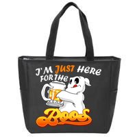 I'm Just Here For the Boos Fun Halloween Zip Tote Bag