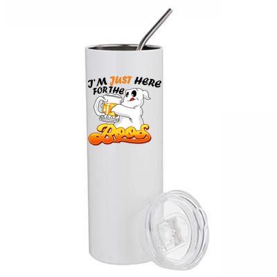 I'm Just Here For the Boos Fun Halloween Stainless Steel Tumbler