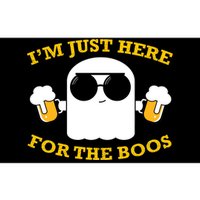 I'm Just Here for the Boos Funny Halloween Beer Ghost Emoji Bumper Sticker