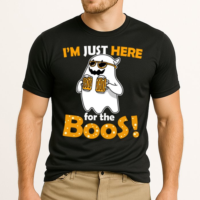 I'm Just Here For The Boos! Halloween Cooling Performance Crew T-Shirt
