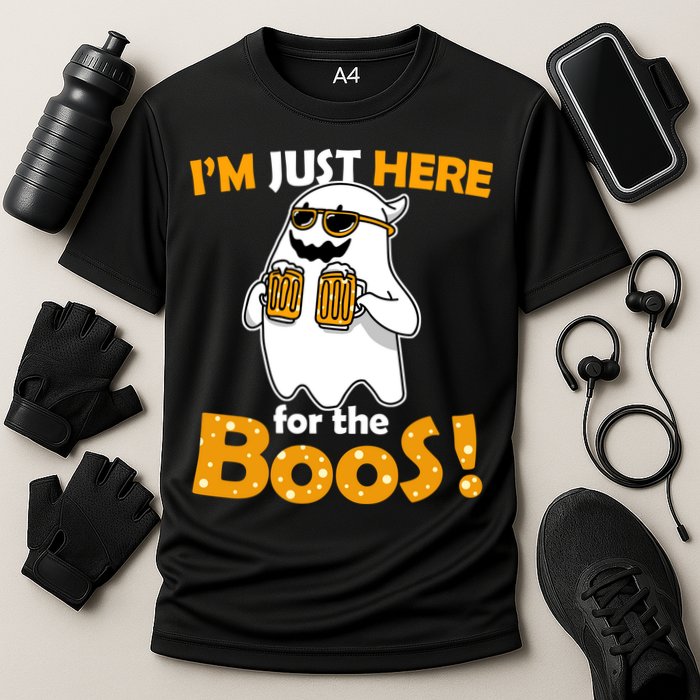 I'm Just Here For The Boos! Halloween Cooling Performance Crew T-Shirt