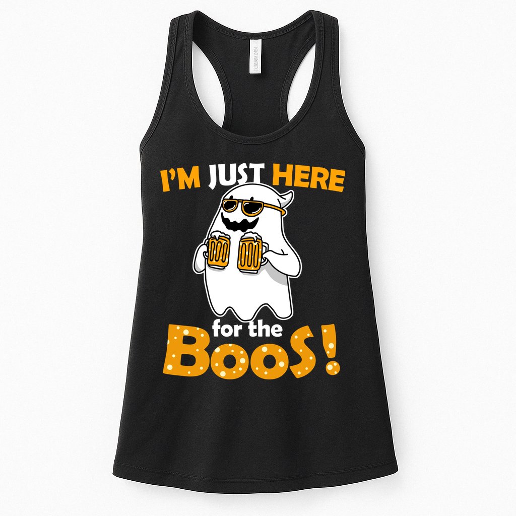 I'm Just Here For The Boos! Halloween Womens Tank Top
