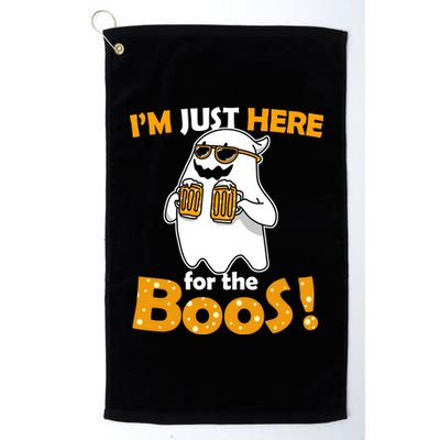 I'm Just Here For The Boos! Halloween Platinum Collection Golf Towel