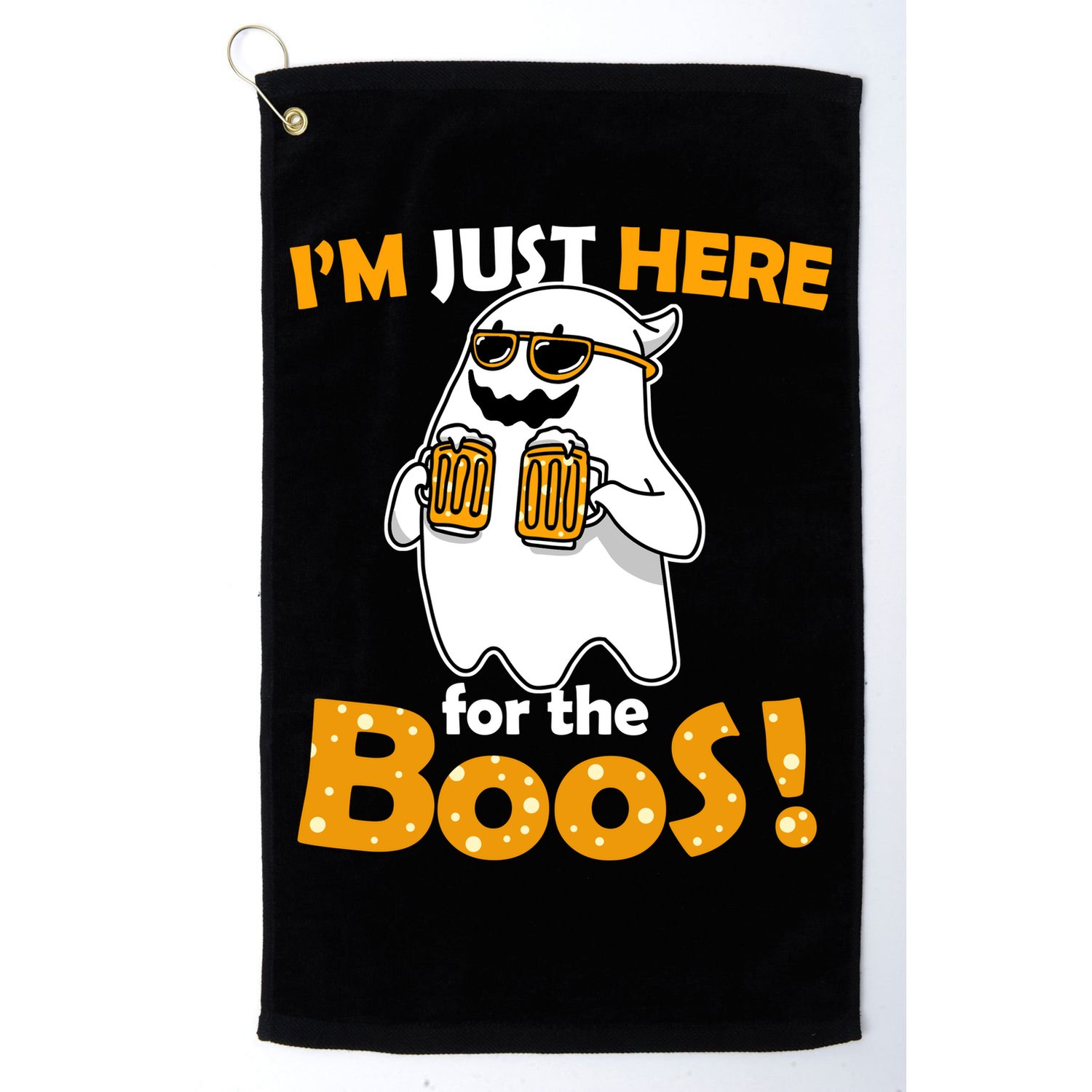I'm Just Here For The Boos! Halloween Golf Towel
