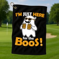 I'm Just Here For The Boos! Halloween Golf Towel